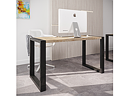 Обідній стіл 75х136 см Спот Loft Метал-Дизайн. Кухонний стіл лофт з металу труба 60х60