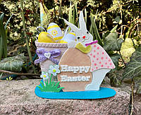 Пасхальный декор - Кролики Happy Easter, Ручная работа