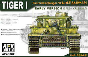 Танк "Tiger I" Panzer VI Ausf. E Sd. Kfz.181, рання версія. AFV CLUB 48002