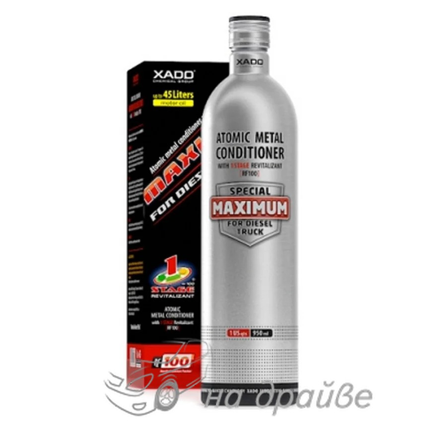 Атомарний кондиціонер металу Maximum for Diesel Truck для дизельних двигунів 950мл XADO