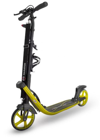 Самокат міський Maraton Concept 210 з двома амортизаторами, підсклянник, ліхтарик