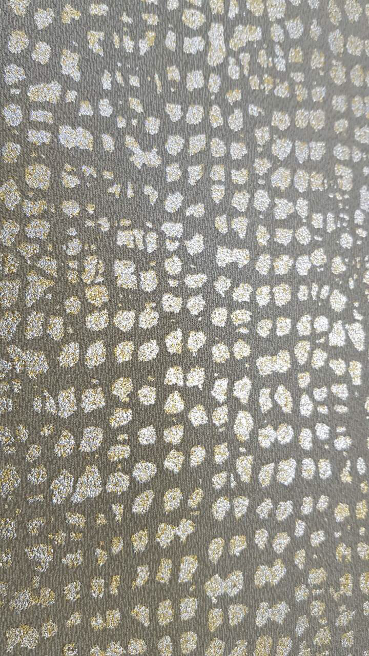 Шпалери вінілові на флізеліновій основі Marburg 31352 Origin метрові мазки точки золоті на бежевому фоні