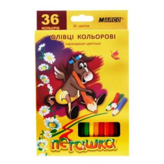 Набір кольорових олівців 36 кольорів "Пегашка" 1010/36