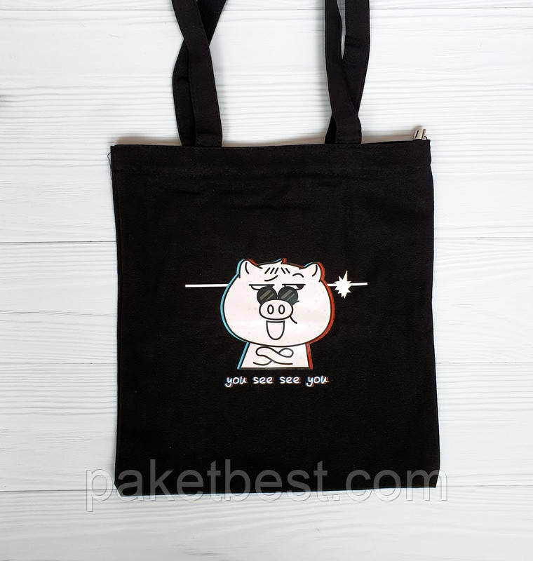 Сумка-шопер із бавовни