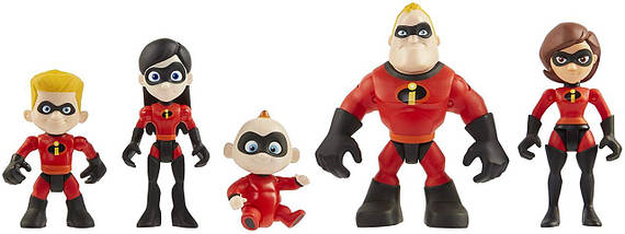Набір фігурок The Incredibles 2 Family 5-Pack Junior Supers Action Figures, фото 3