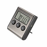 Кухонний термометр із таймером і знімним щупом, фото 3