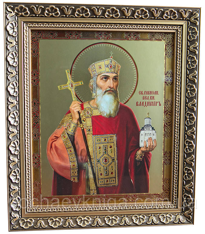 Ікона «Святий рівноапостольний князь Володимир» (багет)