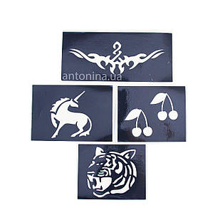 Трафарети для тату (великі) з катал.№1 "Антоніна"