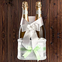 Кошик для пляшок шампанського на 2 пляшки, м'ятний колір (арт. BFB-20)