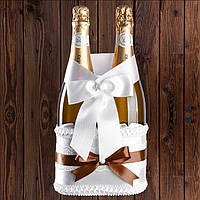 Кошик для пляшок шампанського на 2 пляшки, коричневий колір (арт. BFB-24)