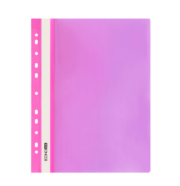Папка-швидкозшивач A4 Economix з перфорацією Рожева E31510-09