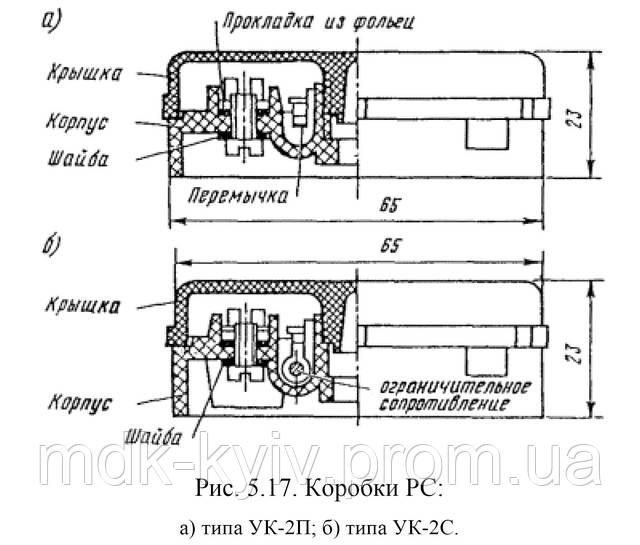 Коробка універсальна УК-Р, з двома резисторами, для радіомережі, ТУ 45 ...