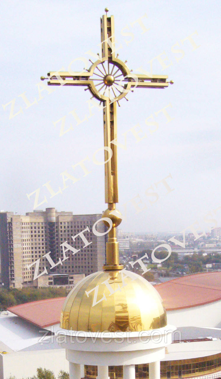Хрест для церкви "під золото", нітрид титану
