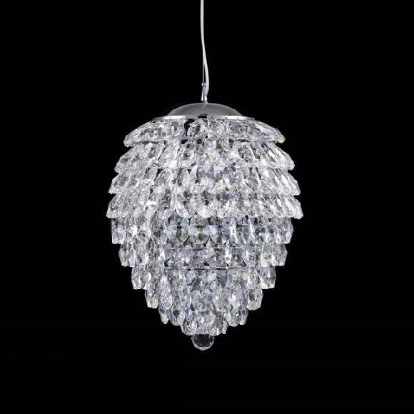 Люстра підвісна CRYSTAL LUX CHARME SP2+2 LED CHROME/TRANSPARENT
