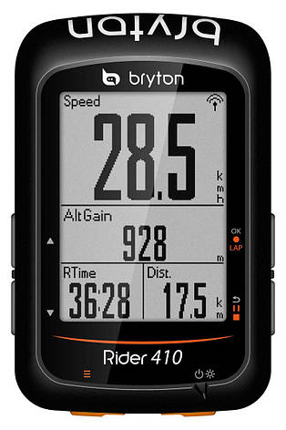 Велокомп'комп'ютер Bryton Rider 410 E, фото 1