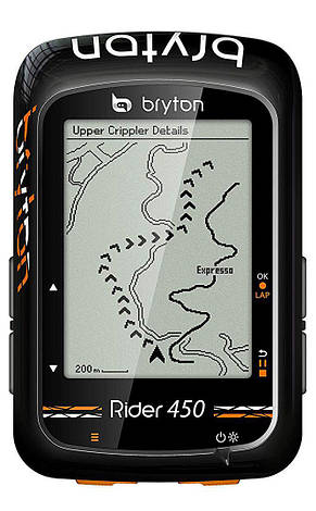 Велокомп'комп'ютер Bryton Rider 450 E, фото 1