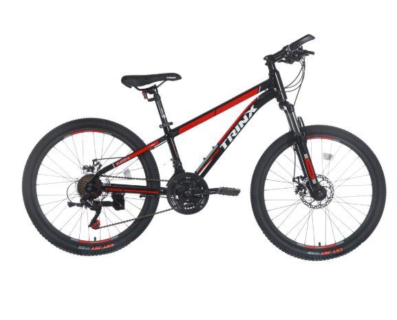 Велосипед TRINX M114 24"x12,5" Black-Red-Grey