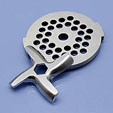 Шнек, решітка та ніж м'ясорубки Moulinex HV8, DKA1, DKA2, DKA213E, DKA24E, ME60, ME605, ME611, ME62, ME606, ME65, DKA14E, фото 10