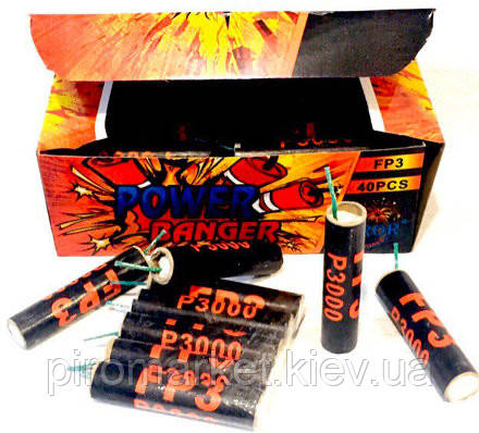 Петарди POWER BANGER Р3000 в упаковці 40 штук