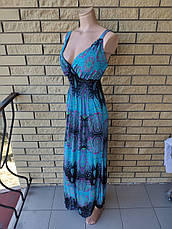 Сарафан довгий, у підлогу CARROCAR є великі розміри, тканина, фото 3