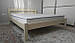 Ліжко двоспальне дерев'яне біле Мілан 160*200, вільха масив, фото 4