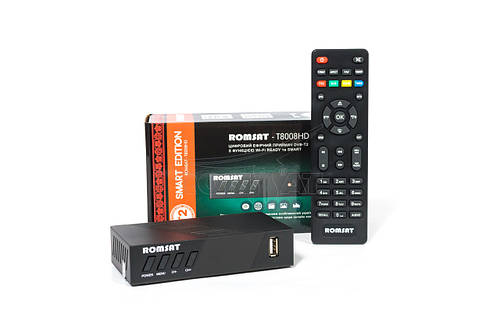 Romsat T8008HD SmartТюнер Т2 за кращою ціною з гарантією і доставкою по Україні