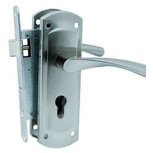 Замок врізний з ручками Kedr Class 1423 CP (б/секр із відпокою)