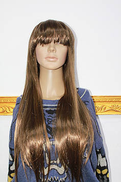 Перуки з штучного волосся довге світло русяве волосся із чубчиком