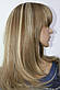 Перука штучний довге волосся із чубчиком мелірування, фото 2