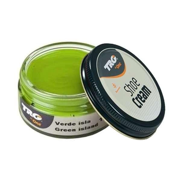 Крем для взуття No132 Green Island (Зелений шпинат) із гладкої шкіри TRG Shoe Cream, 50 мл