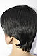Перука штучний коротка стрижка натуральний чорний, фото 8