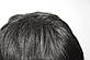 Перука штучний коротка стрижка натуральний чорний, фото 9
