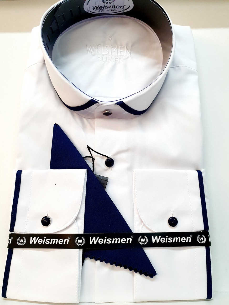 Однотонна сорочка з довгим рукавом Weismen