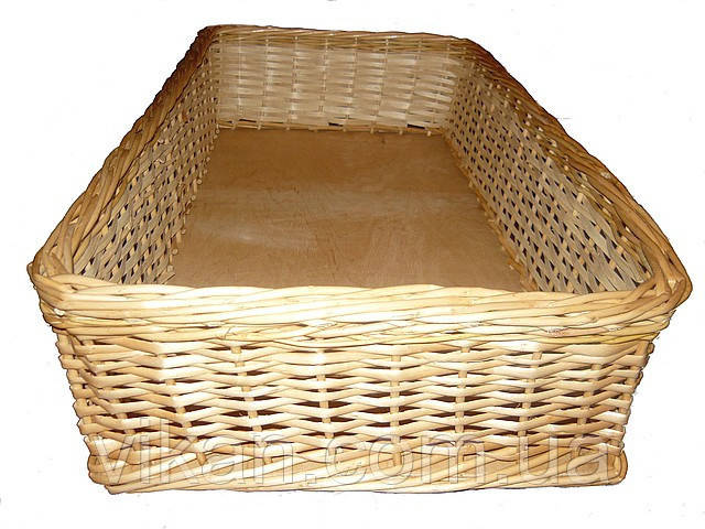 Лотки з лози 40х30х10 торгові кошики, коробка для магазину