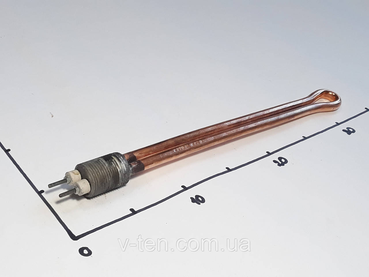 ТЕН для радіатора 2000W з різьбою 3/4" (Україна)