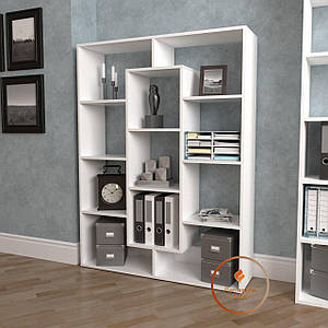 Полиця для книг, стелаж для будинку на 11 комірок. Полиця для іграшок ДСП P-09