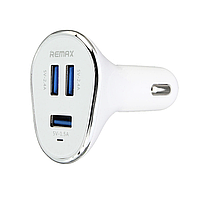 Автобильное зарядное устройство Remax CC302 3xUSB (6,3A) White