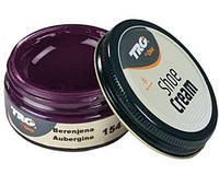 Крем-фарба для взуття і виробів з шкіри Trg Shoe Cream, 50 мл, 154 Aubergine (баклажан)