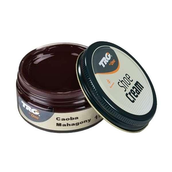 Крем для взуття No150 Mahogany (Червоне дерево) з гладкої шкіри TRG Shoe Cream, 50 мл