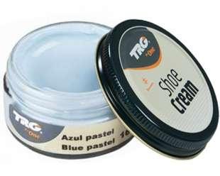 Крем-фарба для взуття та виробів зі шкіри Trg Shoe Cream, 50 мл, 164 Blue Pastel (безпечно блакитний)