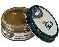 Крем-краска для обуви и изделий из кожи Trg Shoe Cream, 50 мл, 134 Olive Green (оливковый)