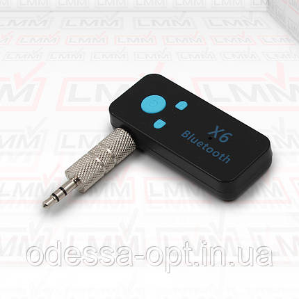 Bluetooth приймач, аудіо ресивер BT X6 з роз'ємом aux 3.5 та microSD, фото 3