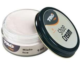 Крем-фарба для взуття і виробів з шкіри Trg Shoe Cream,50 мл, 140 Ice (попелястий)