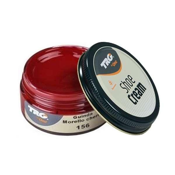 Крем для взуття No156 Morello Cherry (Гнила вишня) з гладкої шкіри TRG Shoe Cream, 50 мл
