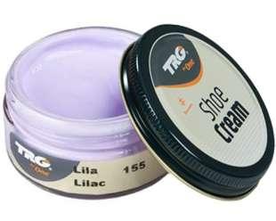 Крем-фарба для взуття та виробів зі шкіри Trg Shoe Cream, 50 мл, 155 Lilac (бузок)