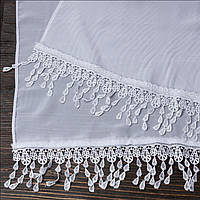 Венчальний шаль білий 135х45 см (арт. PV-1000)