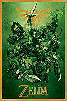 Постер плакат "Легенда О Зельде (Линк) / The Legend Of Zelda (Link)" 61x91.5см (ps-001777)