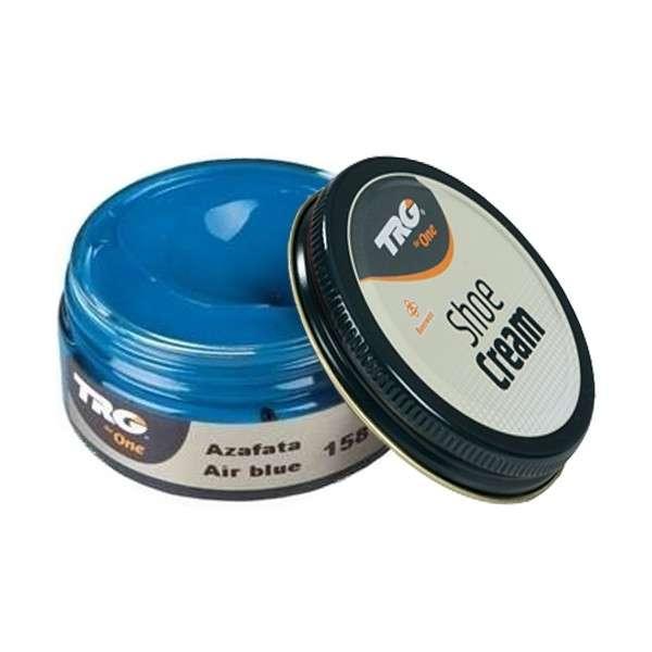 Крем для взуття No158 Air Blue (Темне небо) з гладкої шкіри TRG Shoe Cream, 50 мл