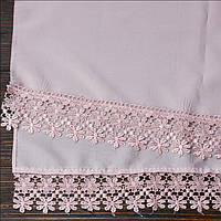 Венчальный шаль пудровый 135х45 см (арт. PV-1002)