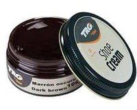 Крем-фарба для взуття і виробів з шкіри Trg Shoe Cream, 50 мл, 106 Dark Brown (темно-коричневий)